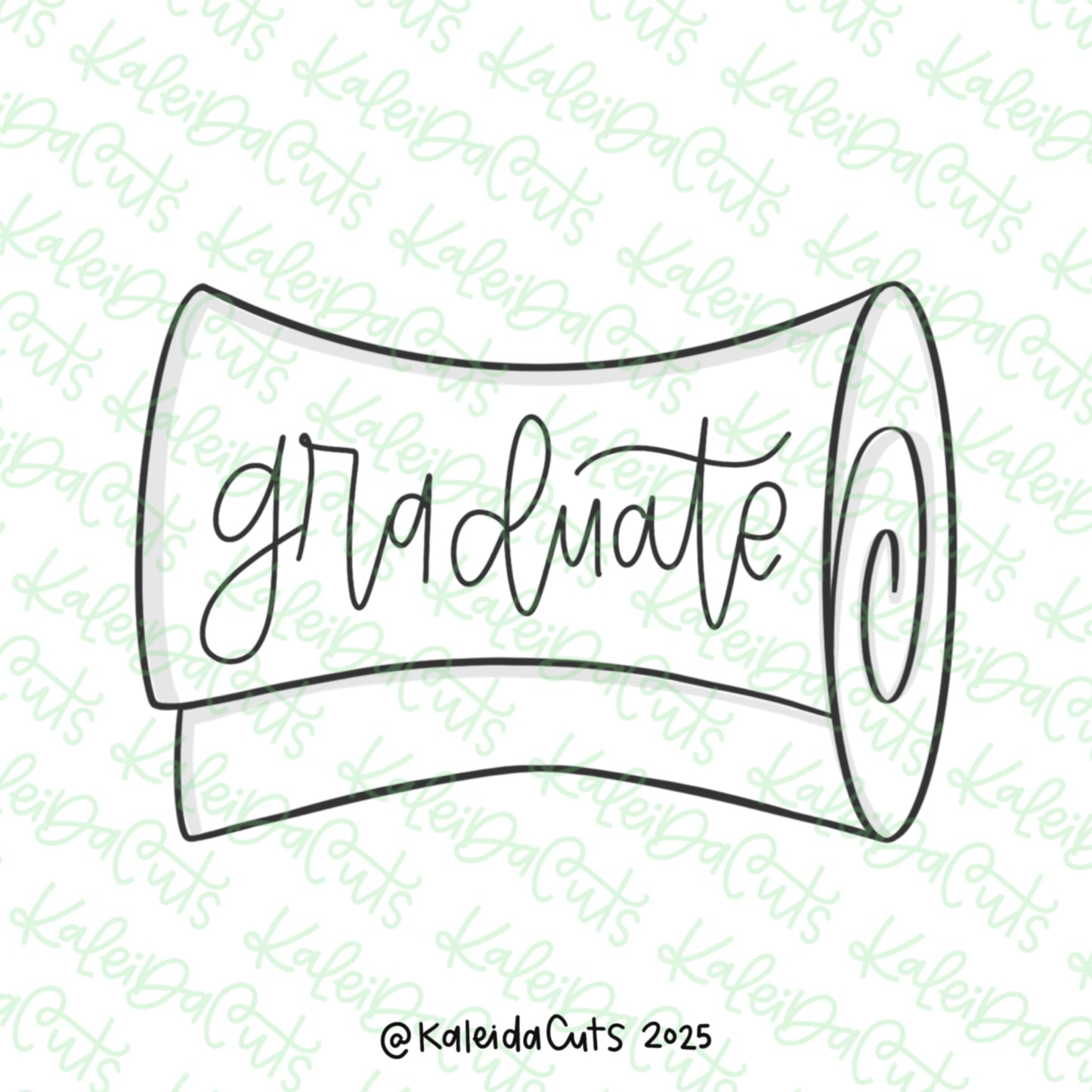 Grad Classic Diploma Cookie Cutter