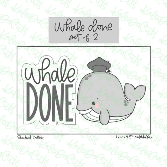 Whale Done Cookie Cutter Set of 2