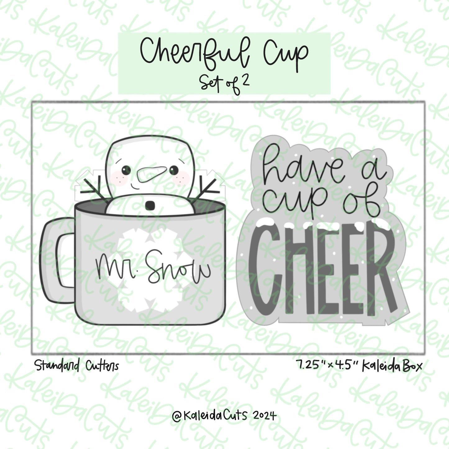 Cheerful Cup Cookie Cutter Set of 2