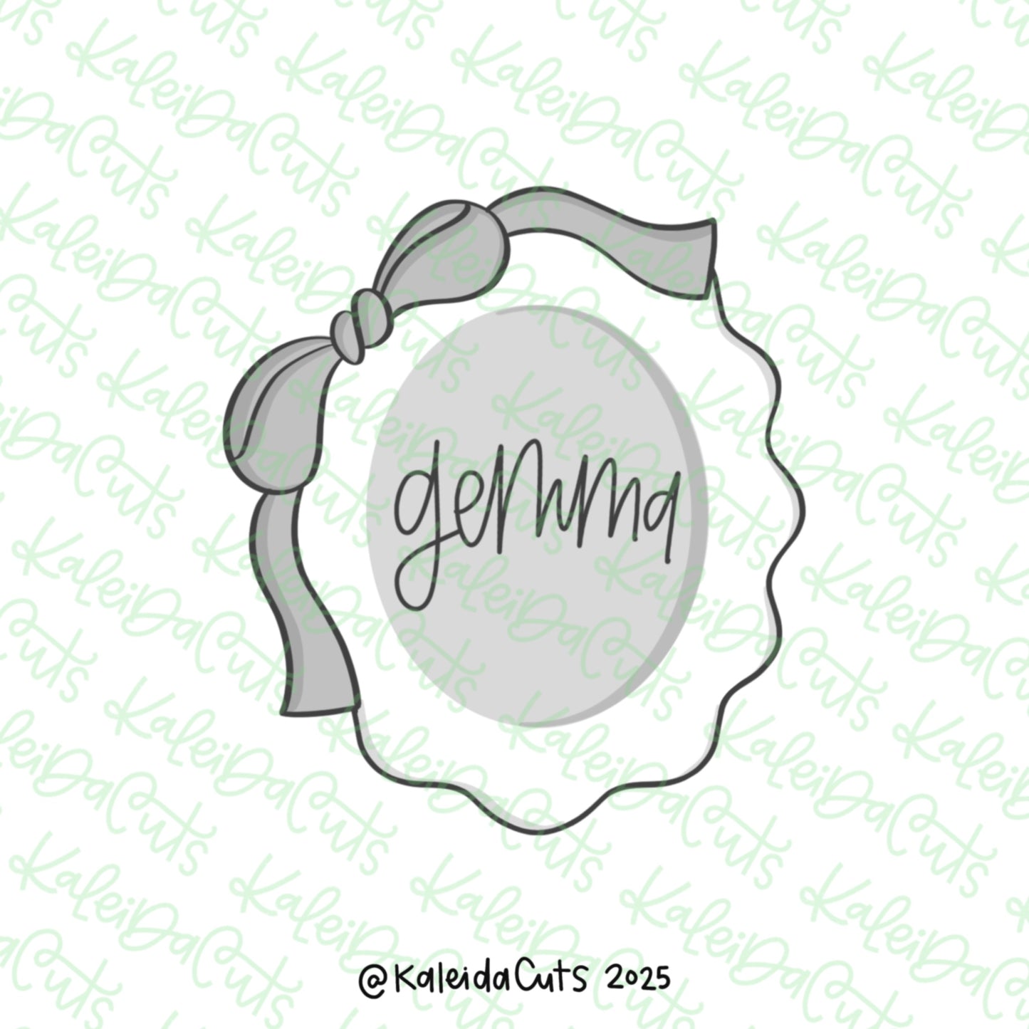 Gemma Plaque Cookie Cutter
