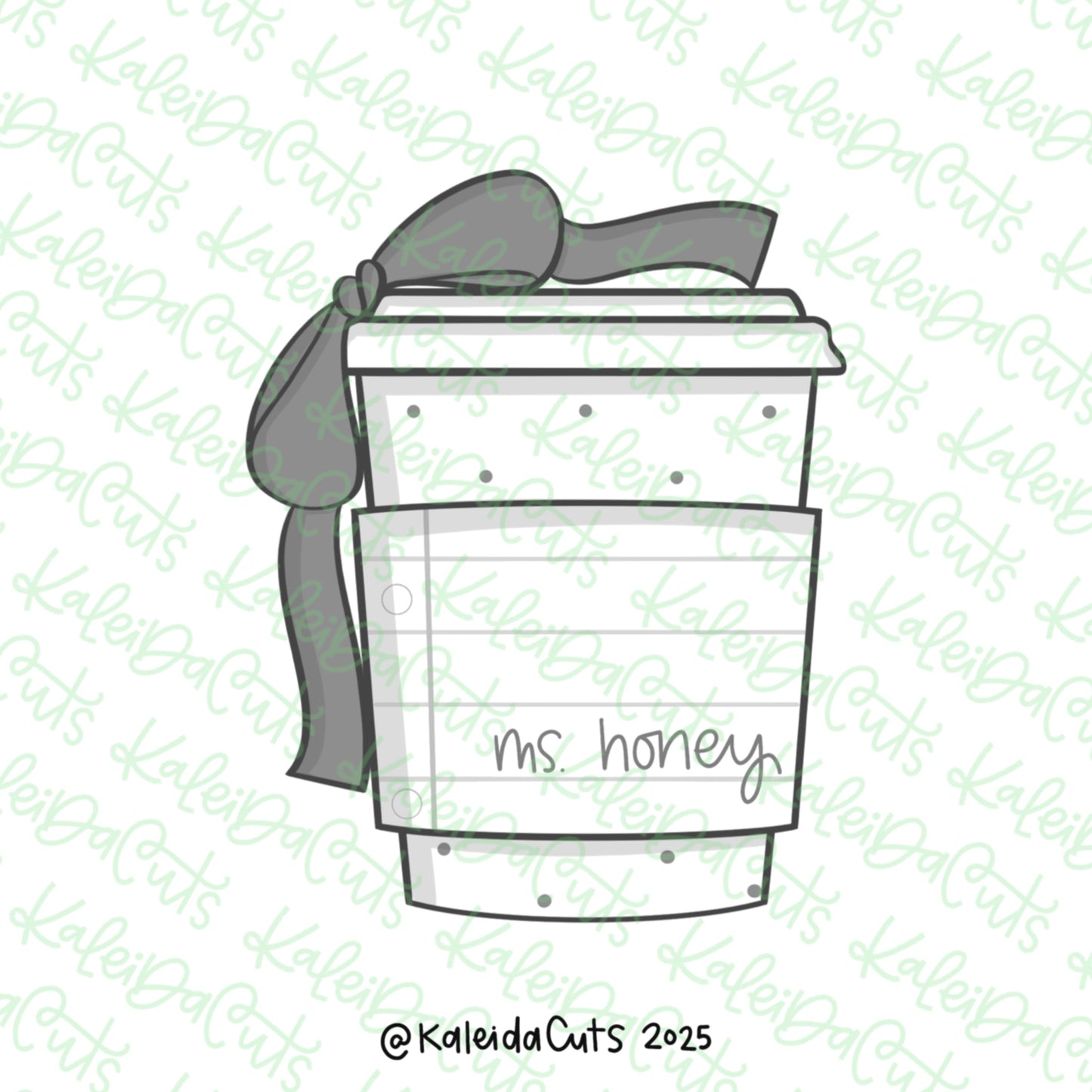 Coquette Coffee Cookie Cutter