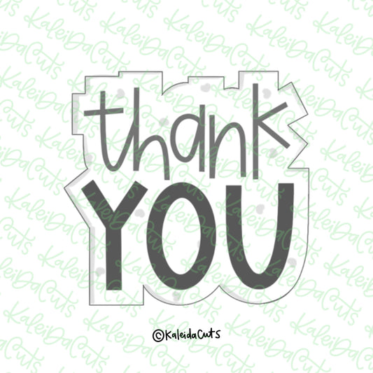 Square Thank You Cookie Cutter