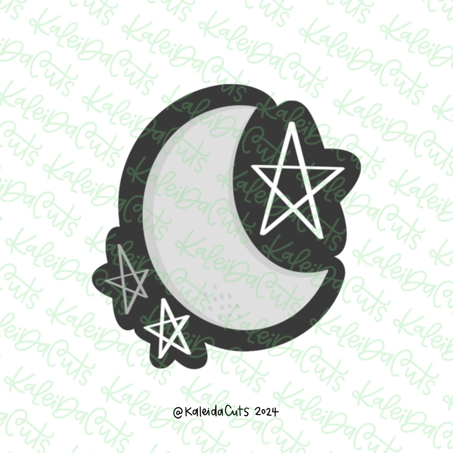 Spooky Moon Stars Cookie Cutter