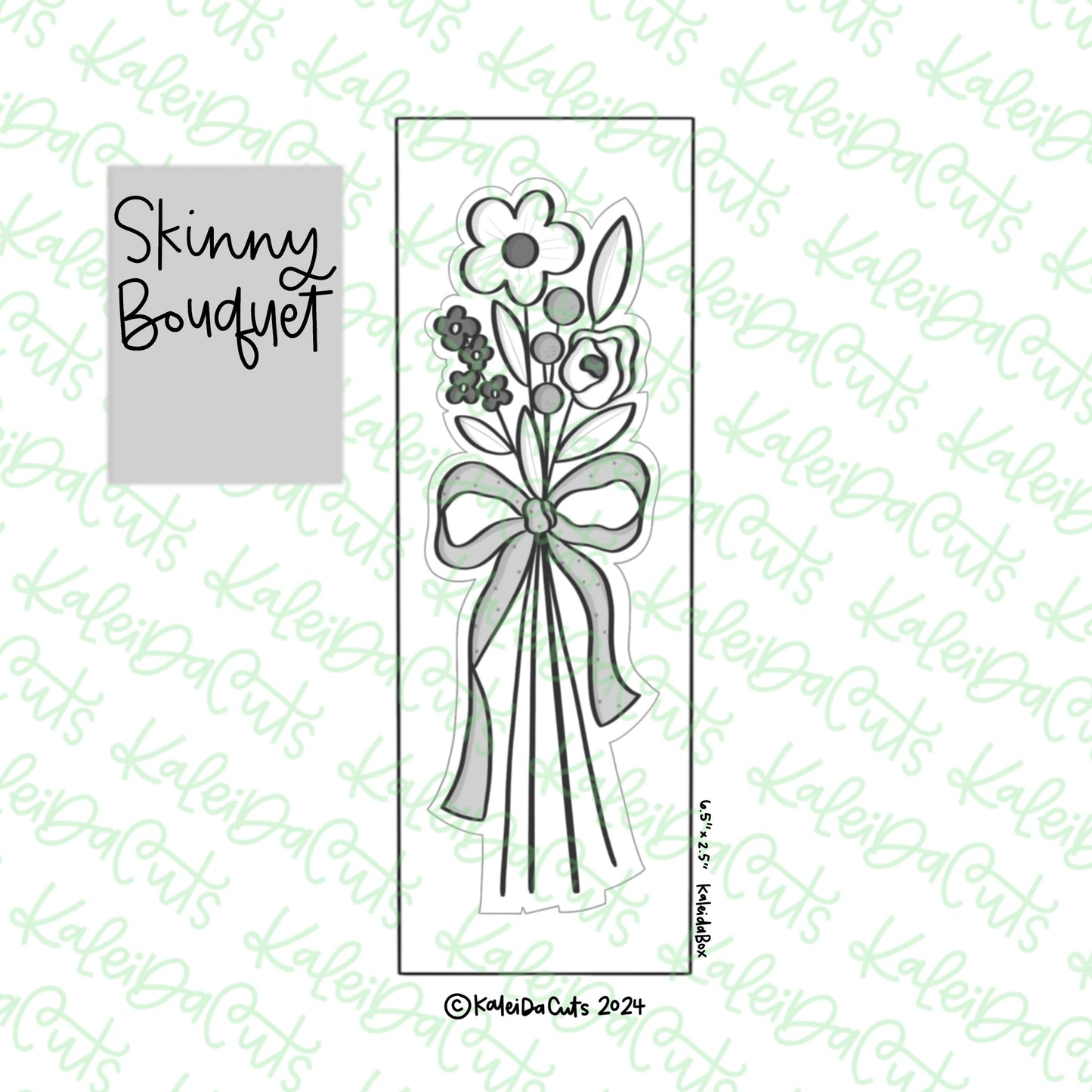 Skinny Bouquet Cookie Cutter