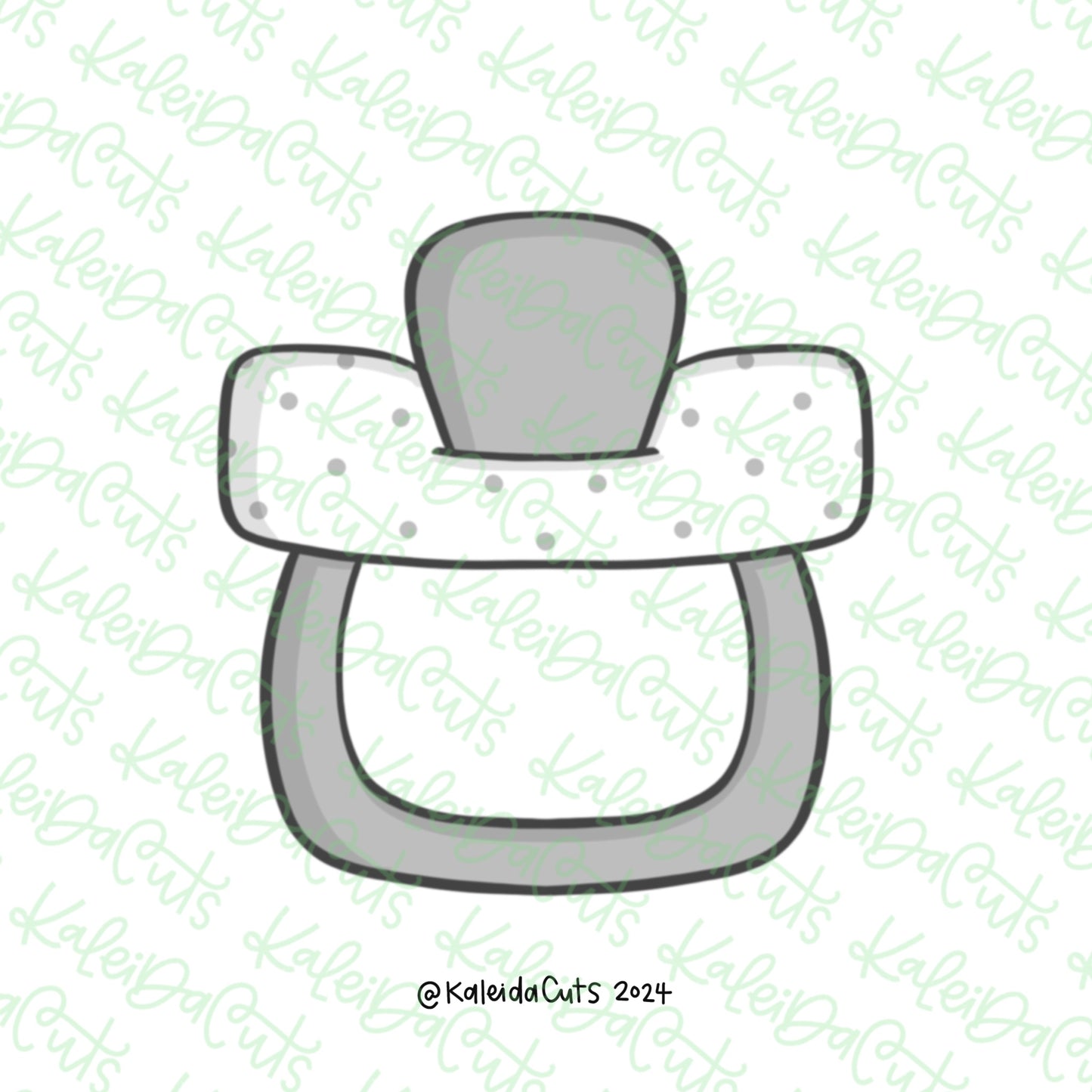 Square Baby Pacifier Cookie Cutter