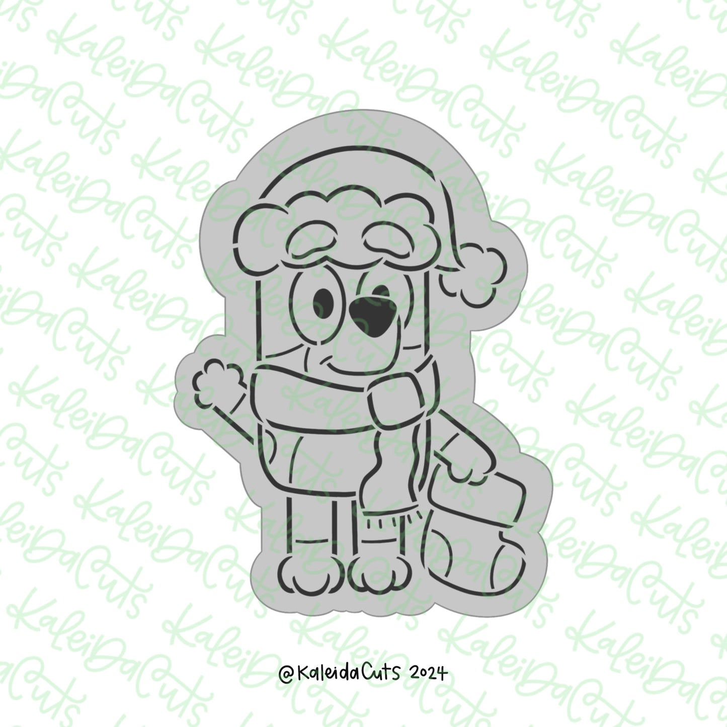 PYO Holiday Pup Santa Cookie Cutter
