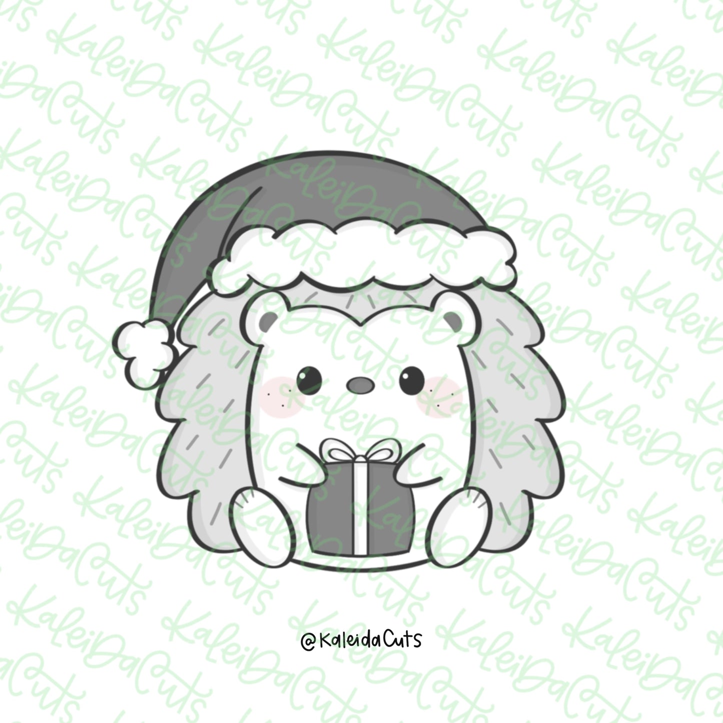 Holiday Hedgehog Cookie Cutter