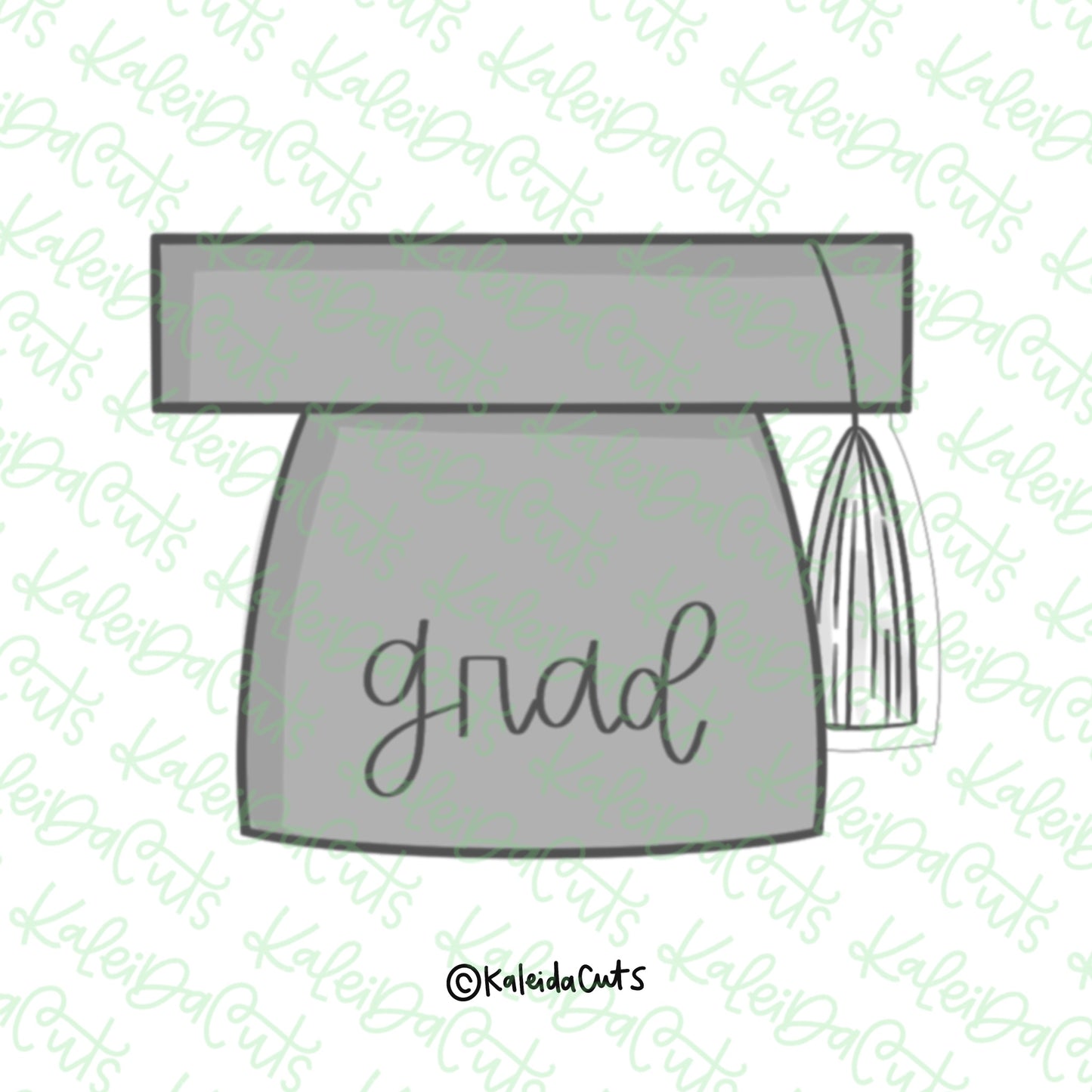 Square Grad Hat Cookie Cutter