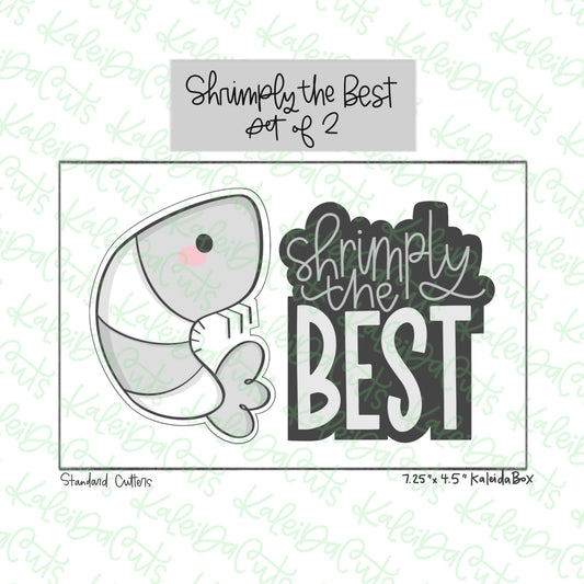 Shrimply the Best Cookie Cutter Set of 2