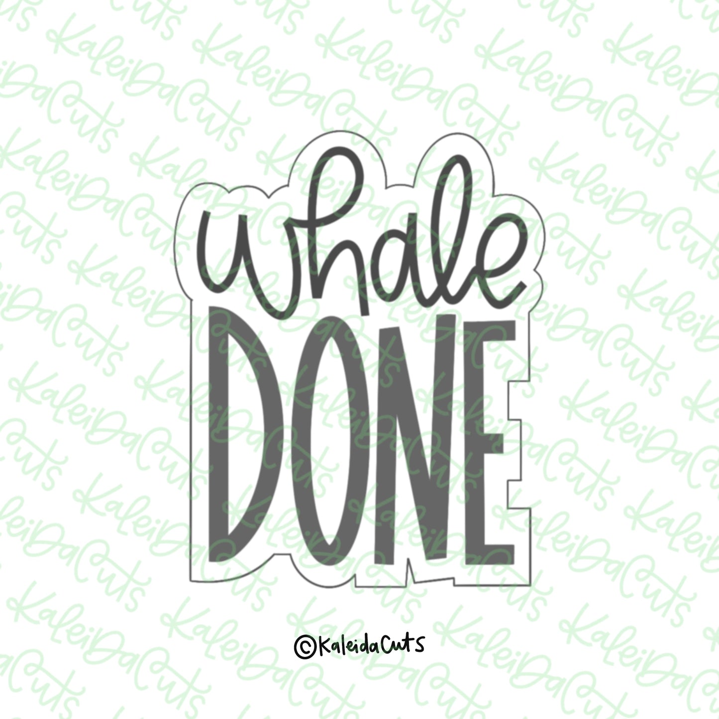 Whale Done Cookie Cutter