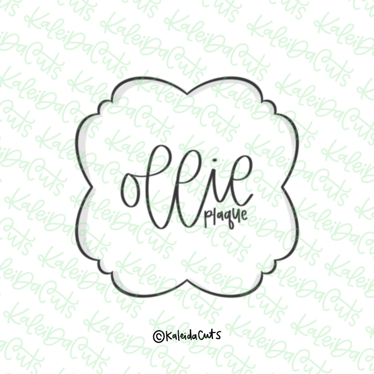 Ollie Plaque Cookie Cutter