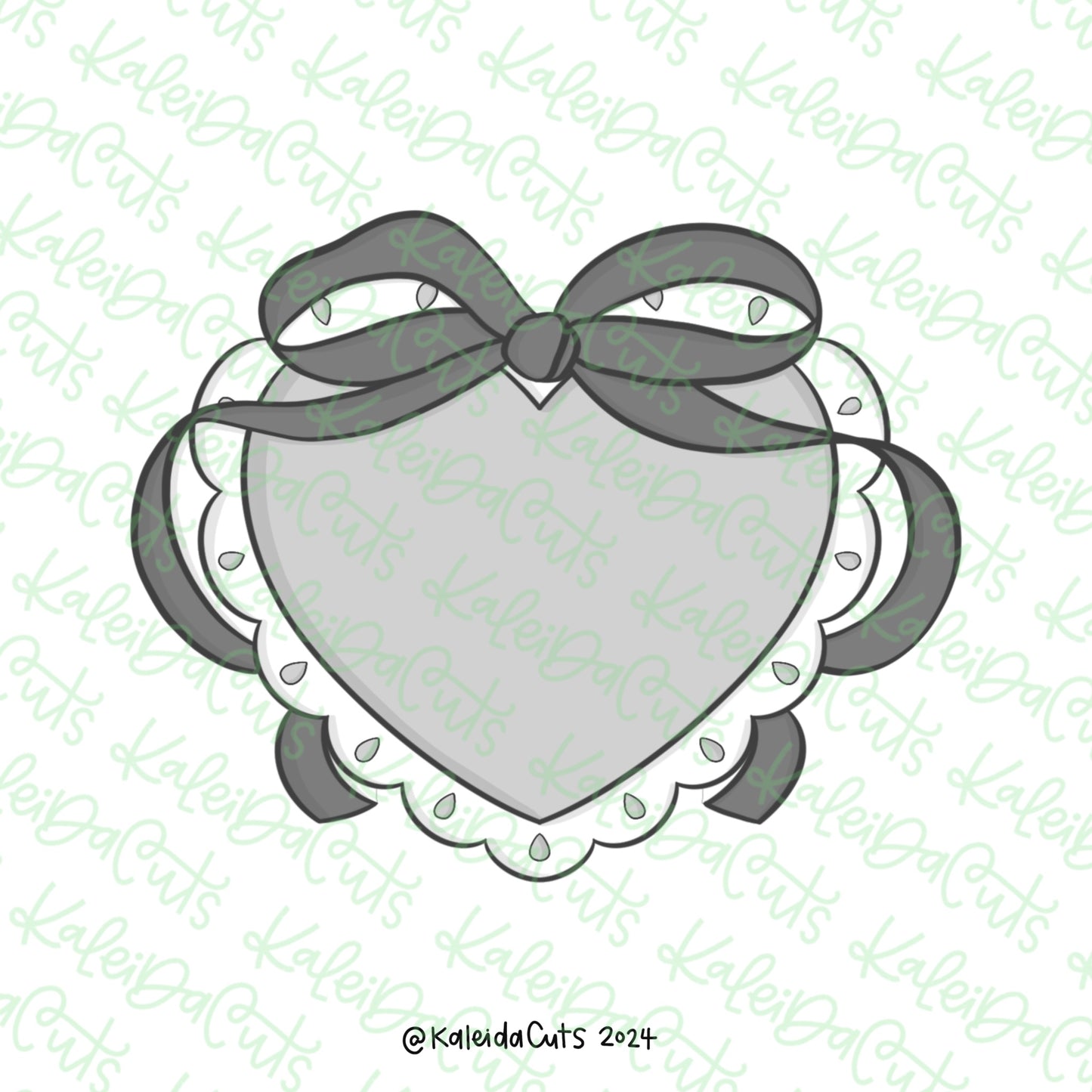 Scalloped Heart Coquette Cookie Cutter