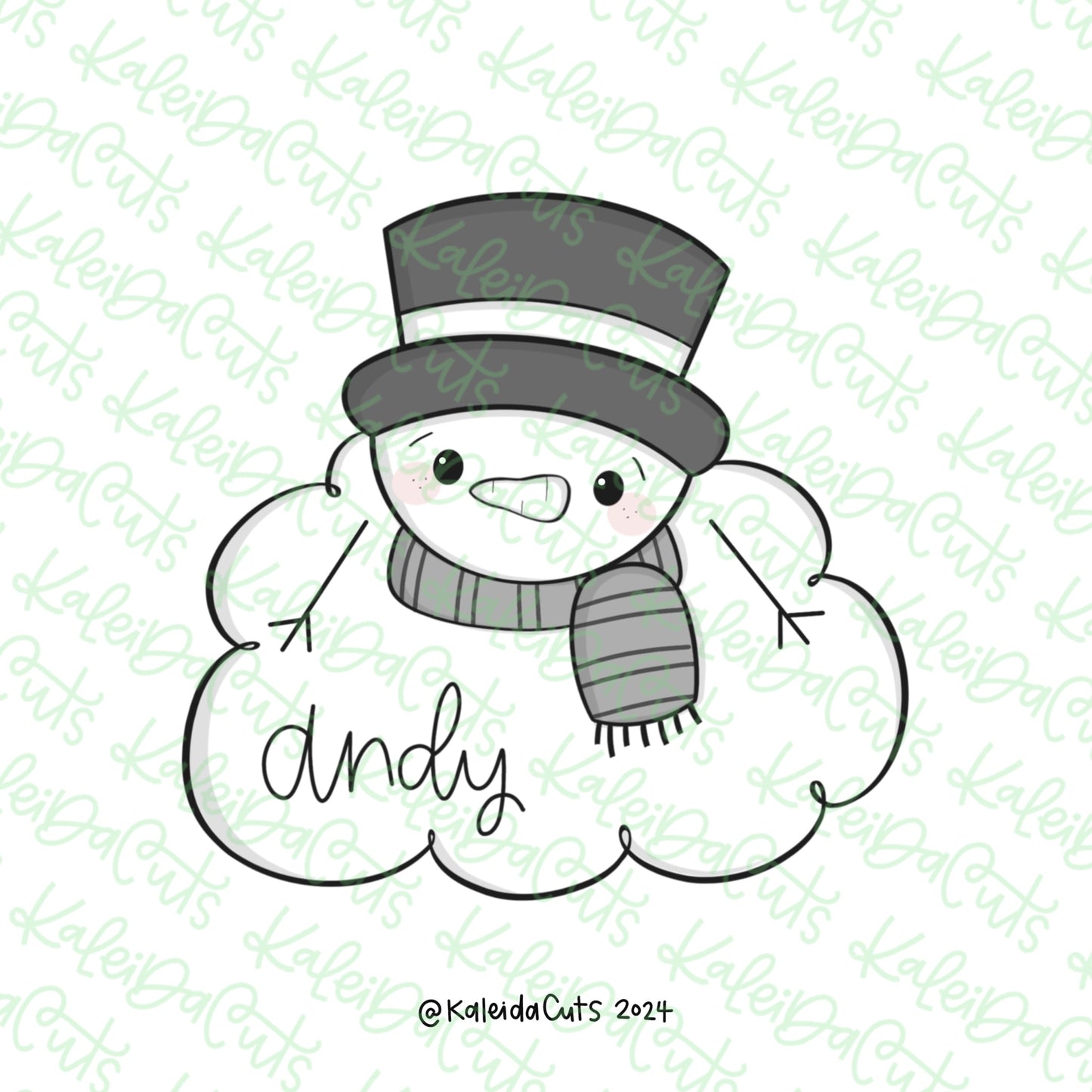 Melted Snowman Cookie Cutter