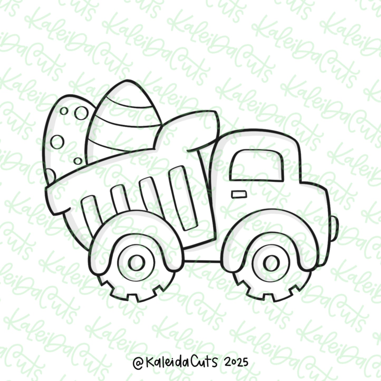 Easter Egg Dumptruck Cookie Cutter