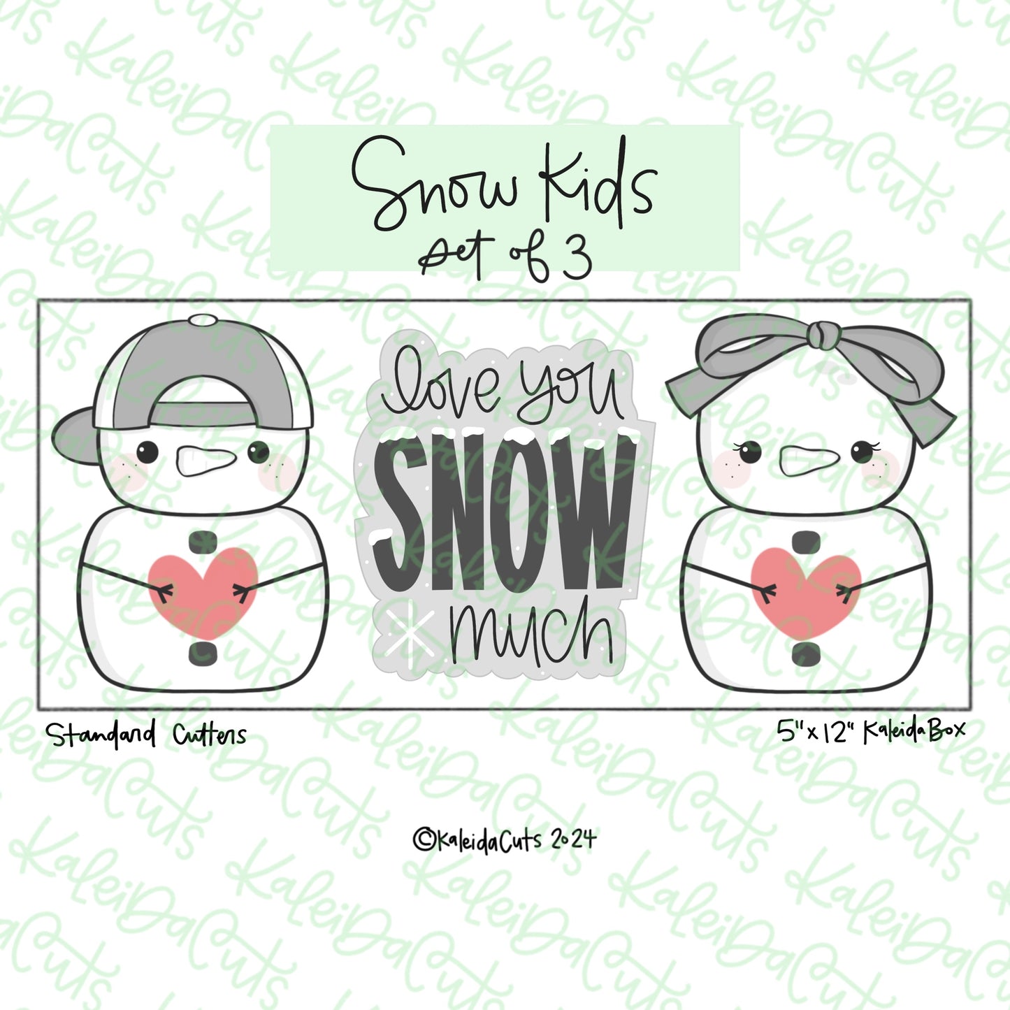 Snow Kids Cookie Cutter Set of 3