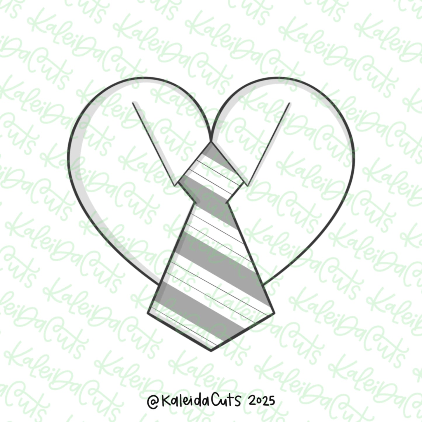 Heart Tie Cookie Cutter