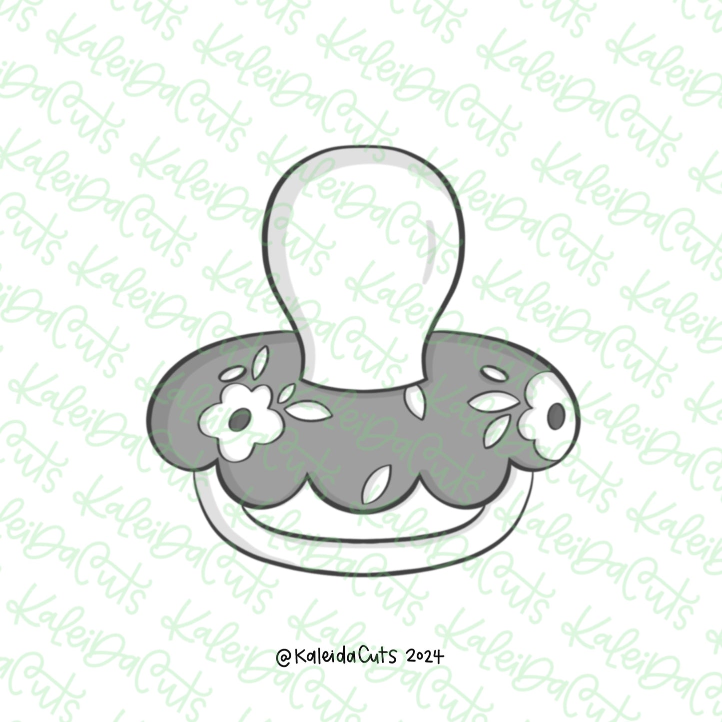 Scalloped Pacifier Cookie Cutter