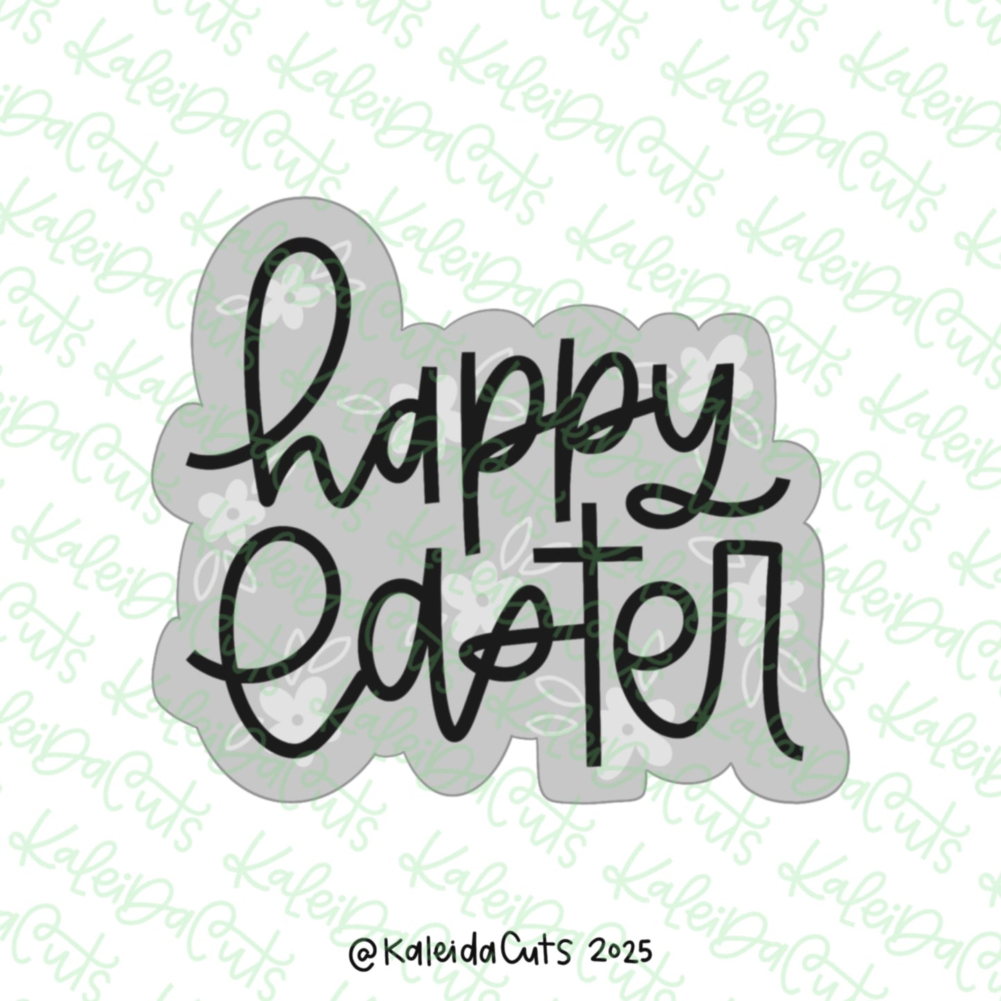 Happy Easter 2025 Cookie Cutter