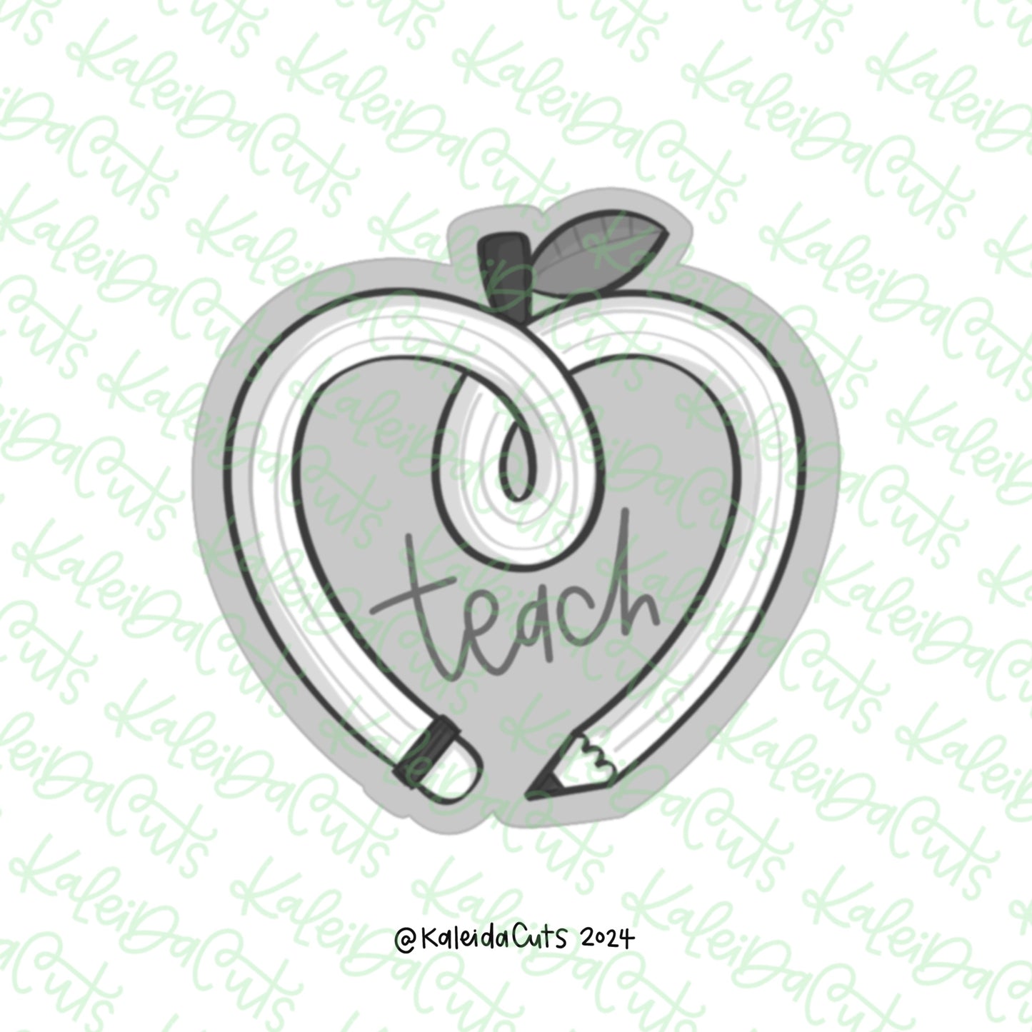 Pencil Apple Cookie Cutter