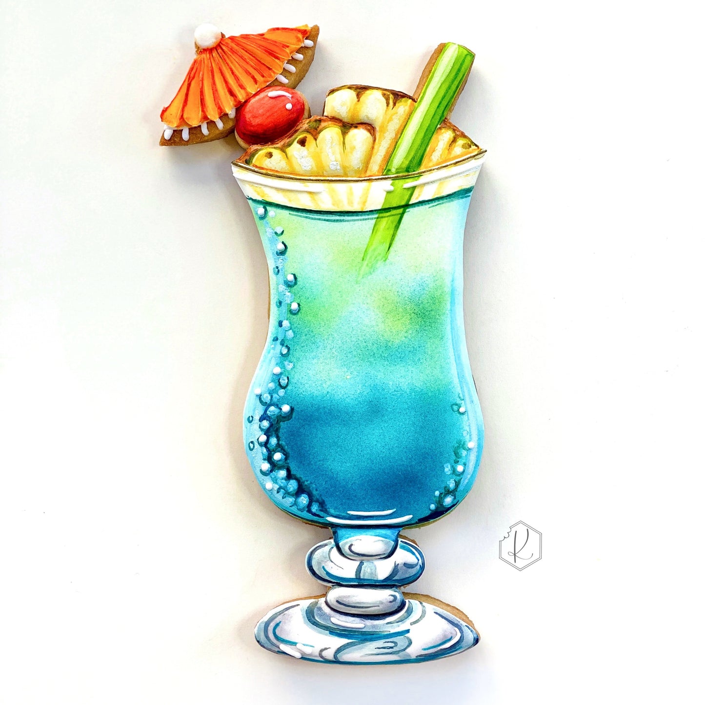 Kirkie Kookies’ Summer Cocktail Class Set of 4 Cookie Cutters