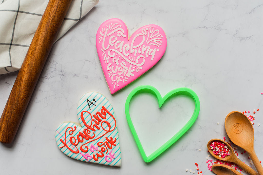 Teachers Heart Cookie Cutter