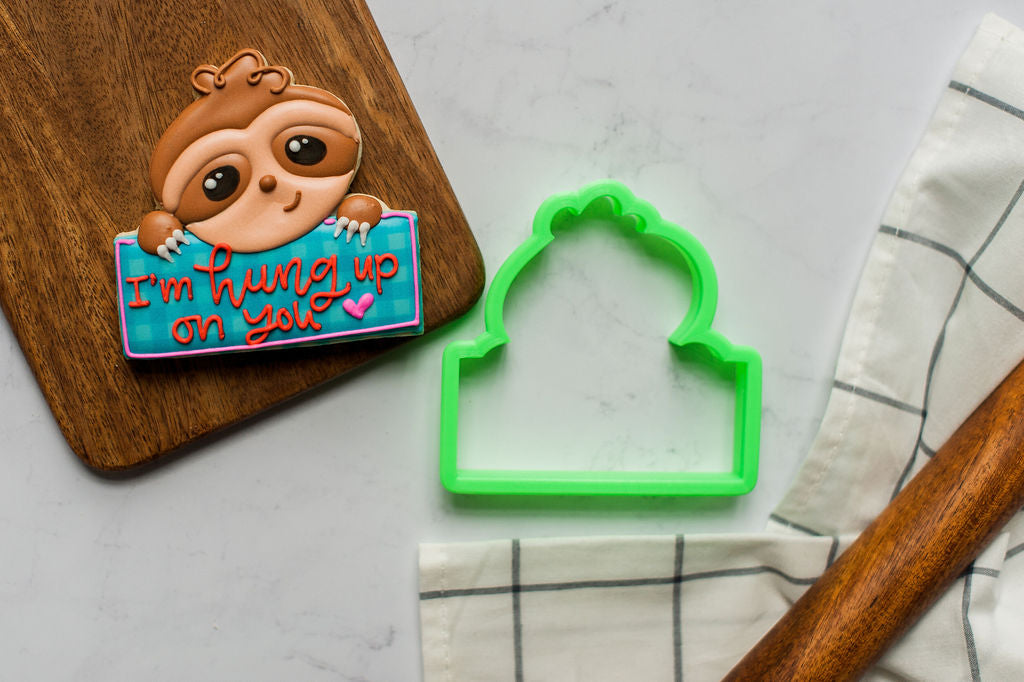 Sloth Plaque Cookie Cutter