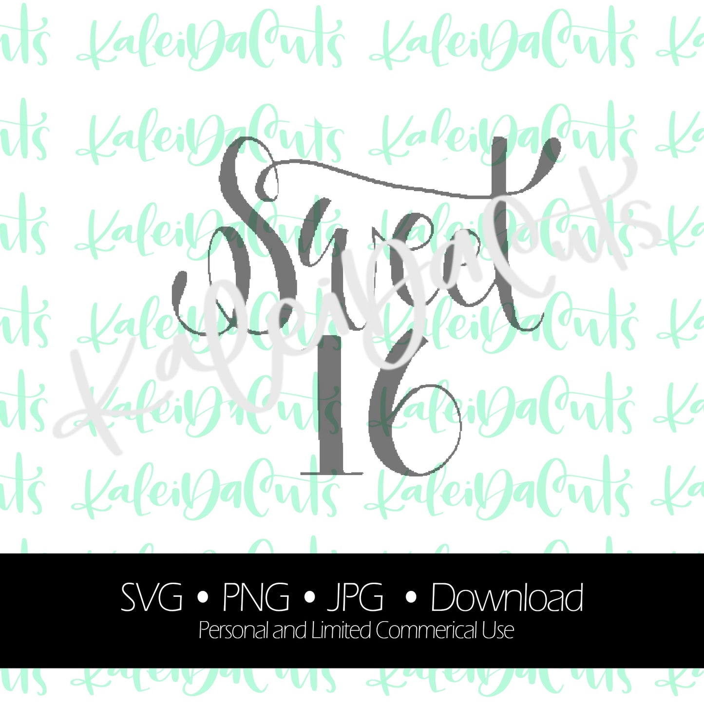 Sweet 16 Digital Download.