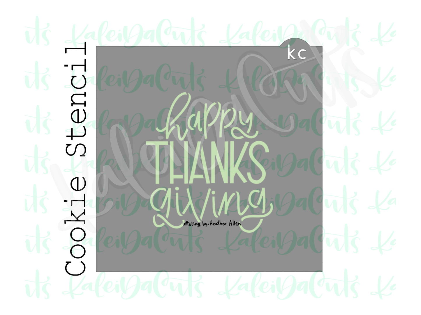 Happy Thanks Giving Stencil