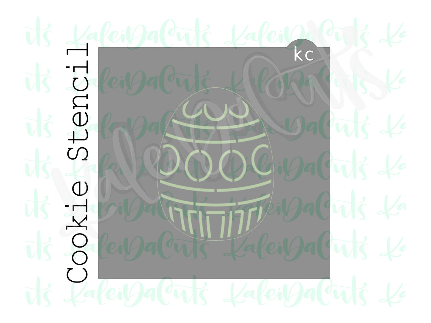 Easter Egg PYO Stencil 3.5"