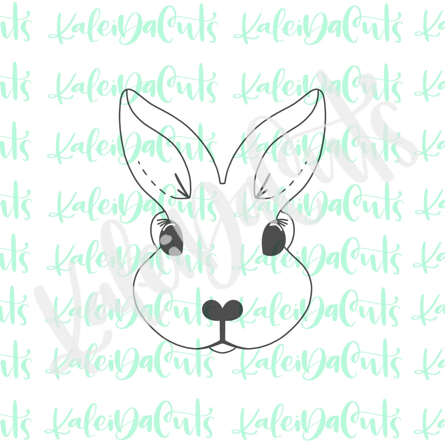 June Bunny Face Cookie Cutter