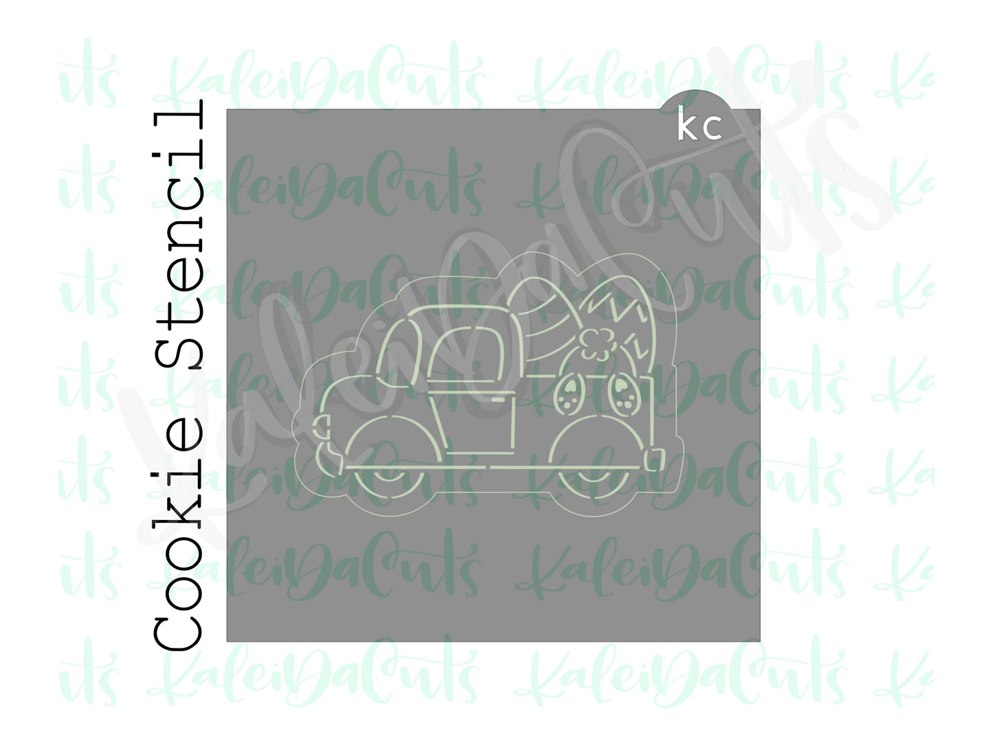 PYO Egg Truck Stencil 4"