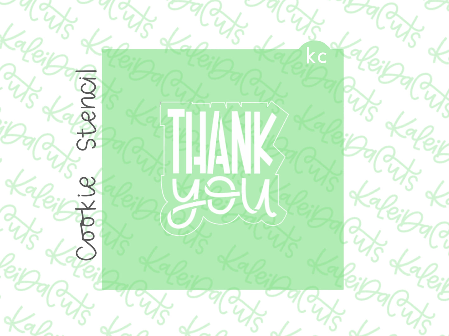 Thank You Font Stencil