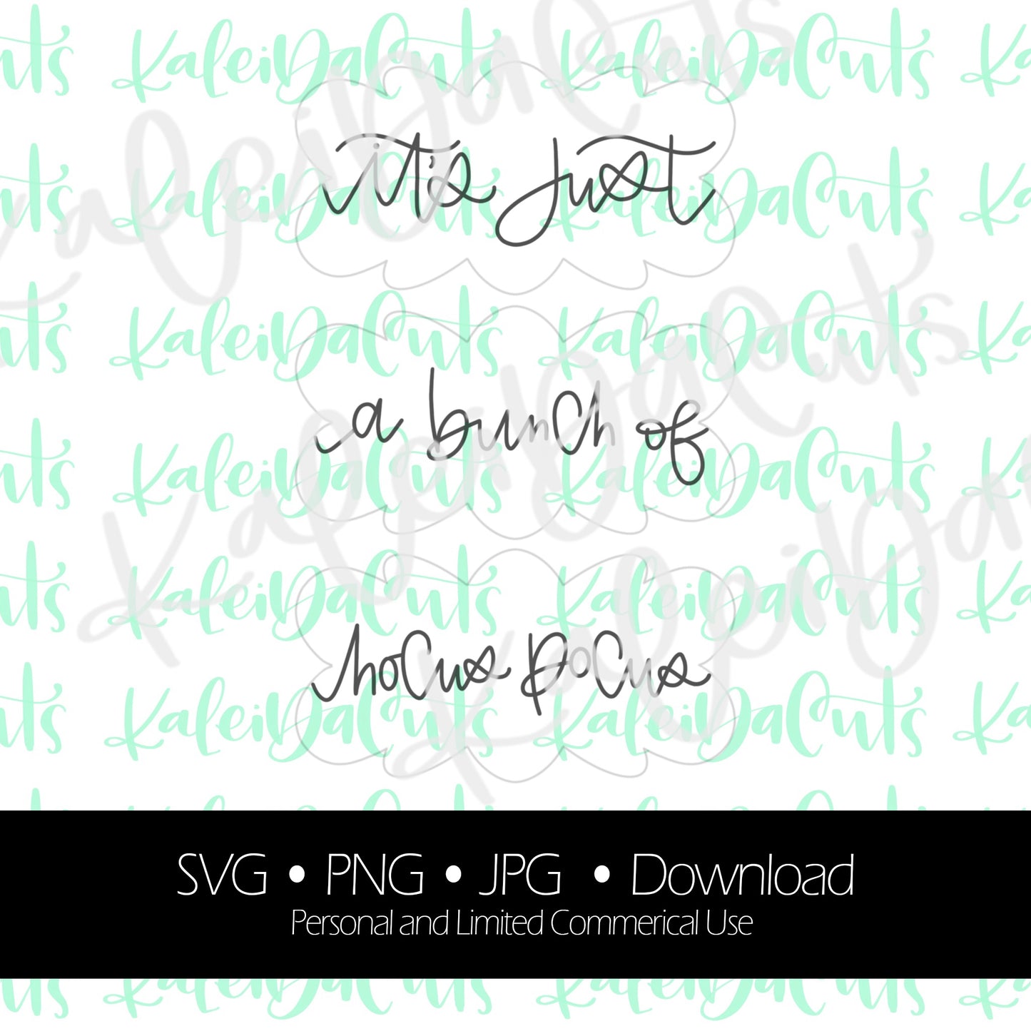 Bunch of Hocus Pocus Nancy Lettering - Digital Download.