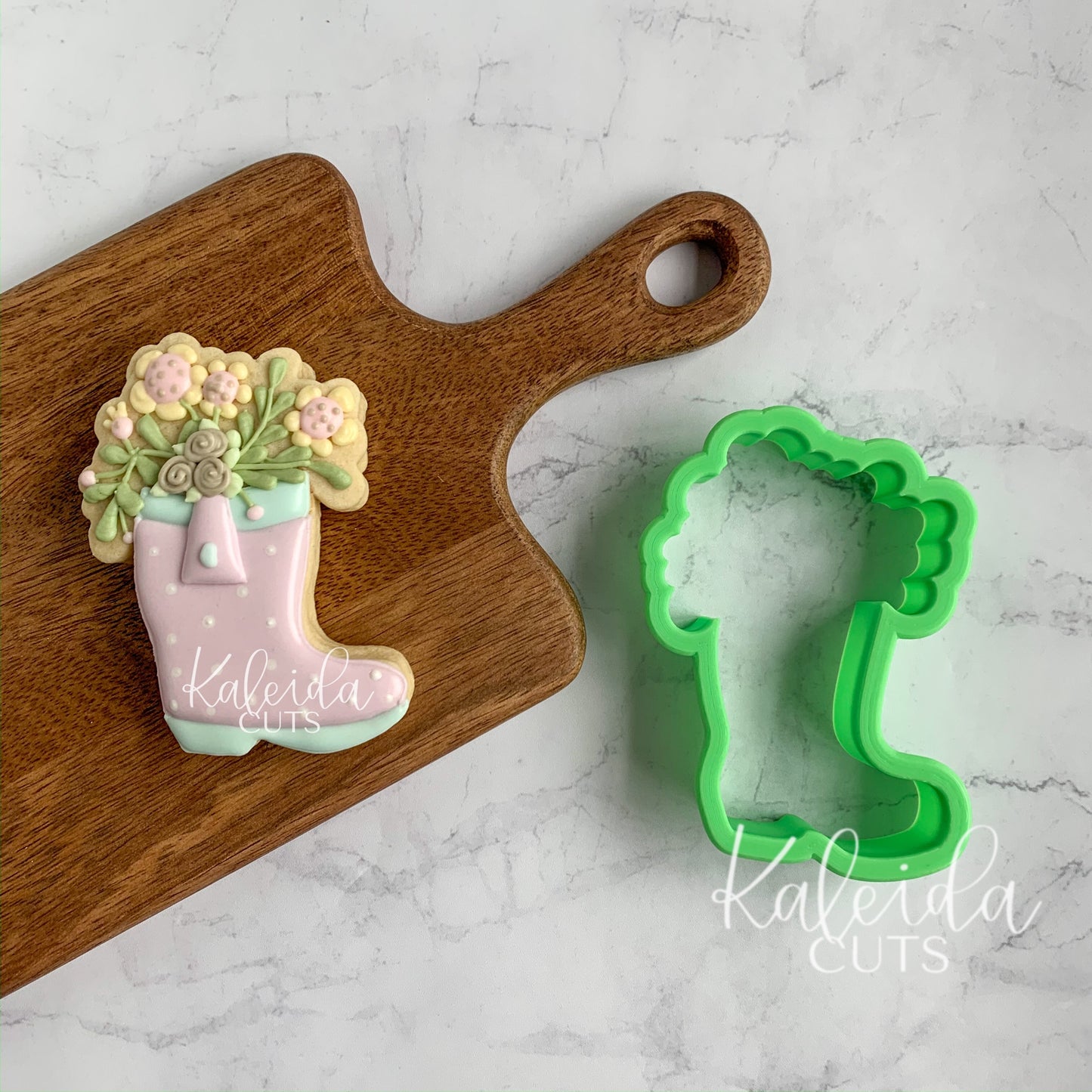Floral Rainboot Cookie Cutter