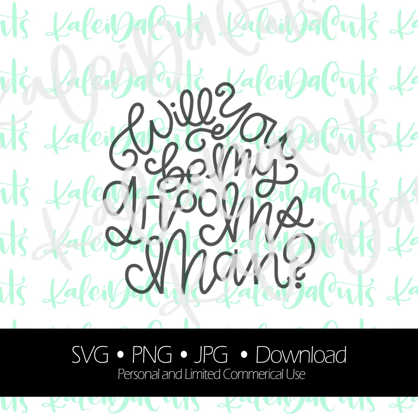 Will You Be My Groomsman Digital Download.