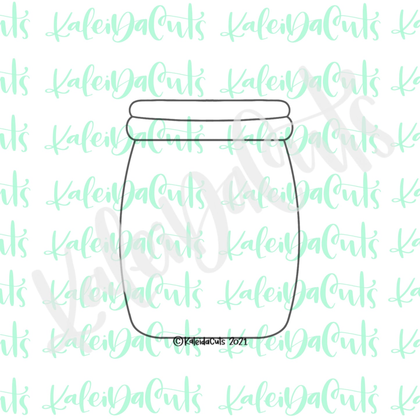 Mason Jar 2 Cookie Cutter