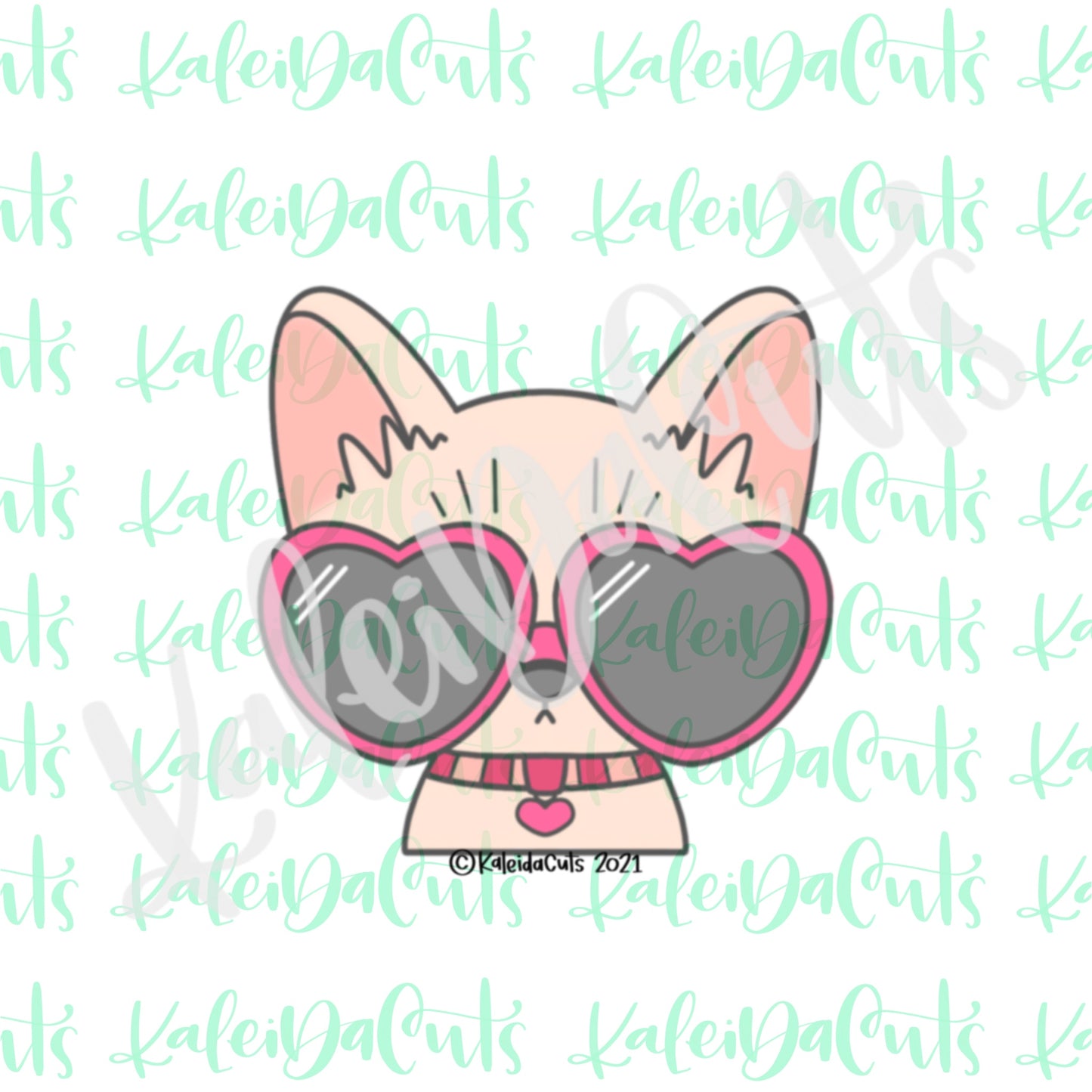 2021 Valentine Kitty Cookie Cutter
