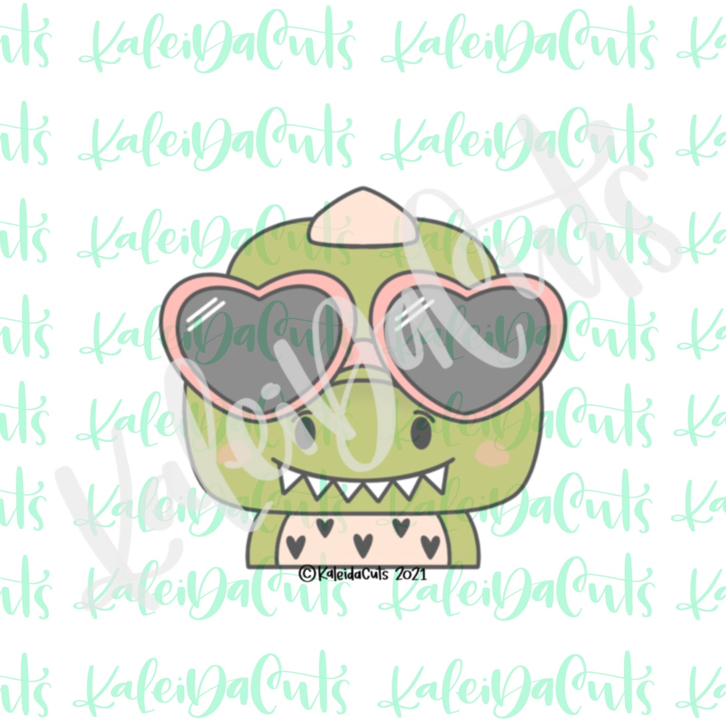 2021 Valentine Dino Cookie Cutter