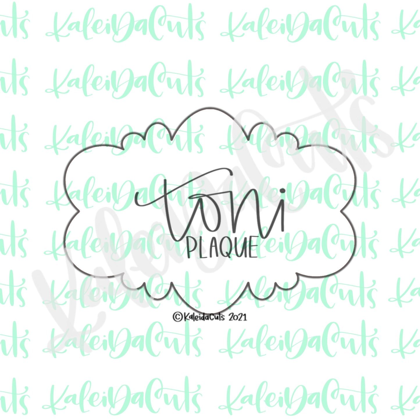 Toni Plaque Cookie Cutter