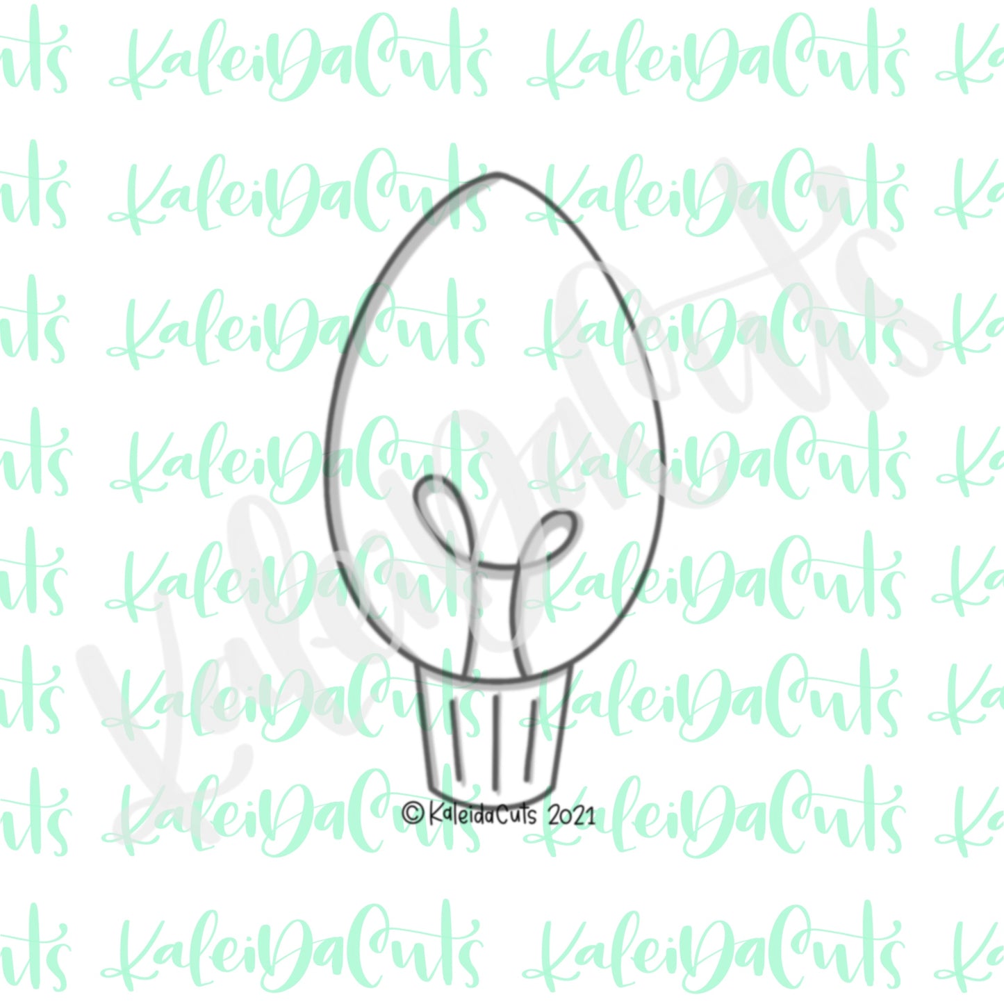 Long Light Bulb Cookie Cutter