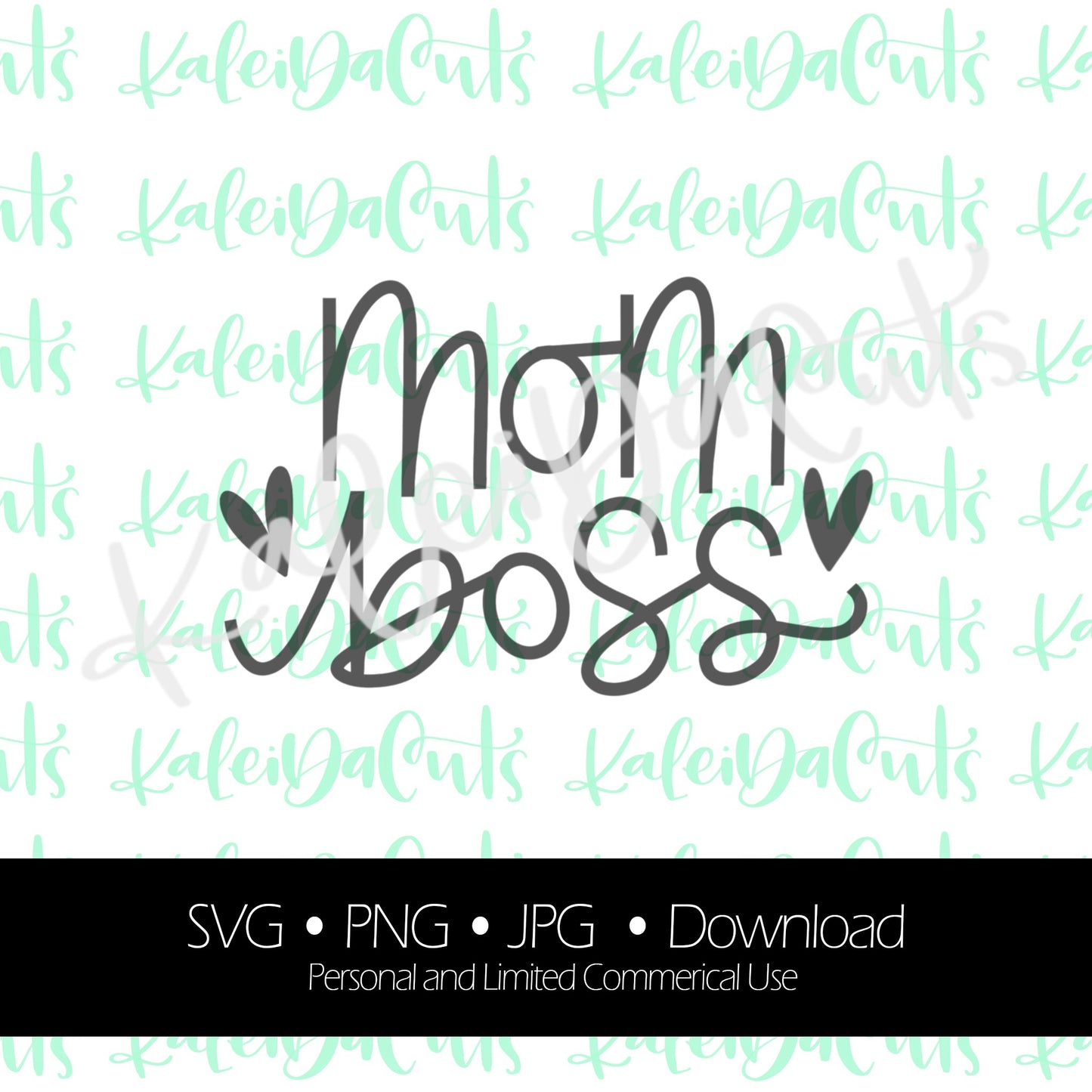 Mom Boss Lettering Digital Download