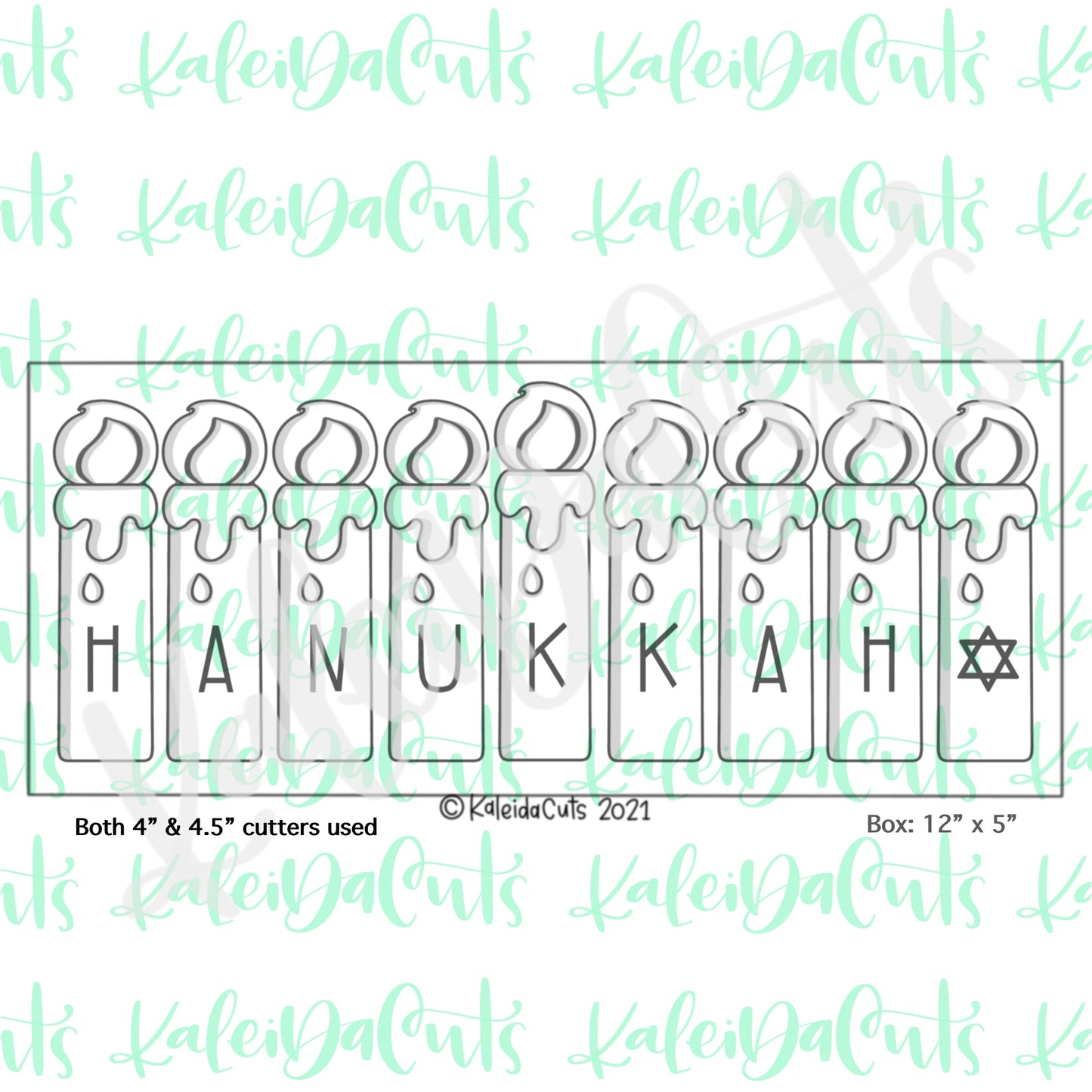 Skinny Candle Stick Cookie Cutter