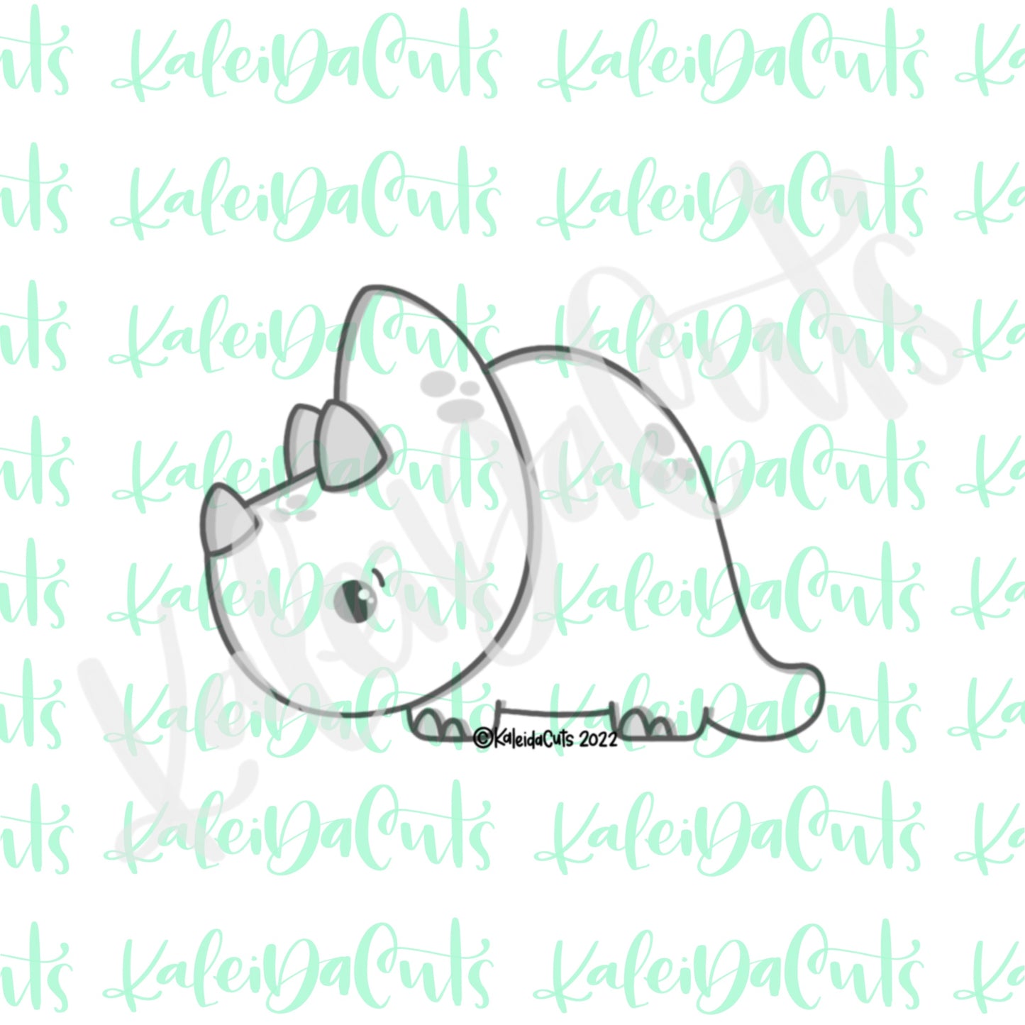 Triceratops 2022 Cookie Cutter