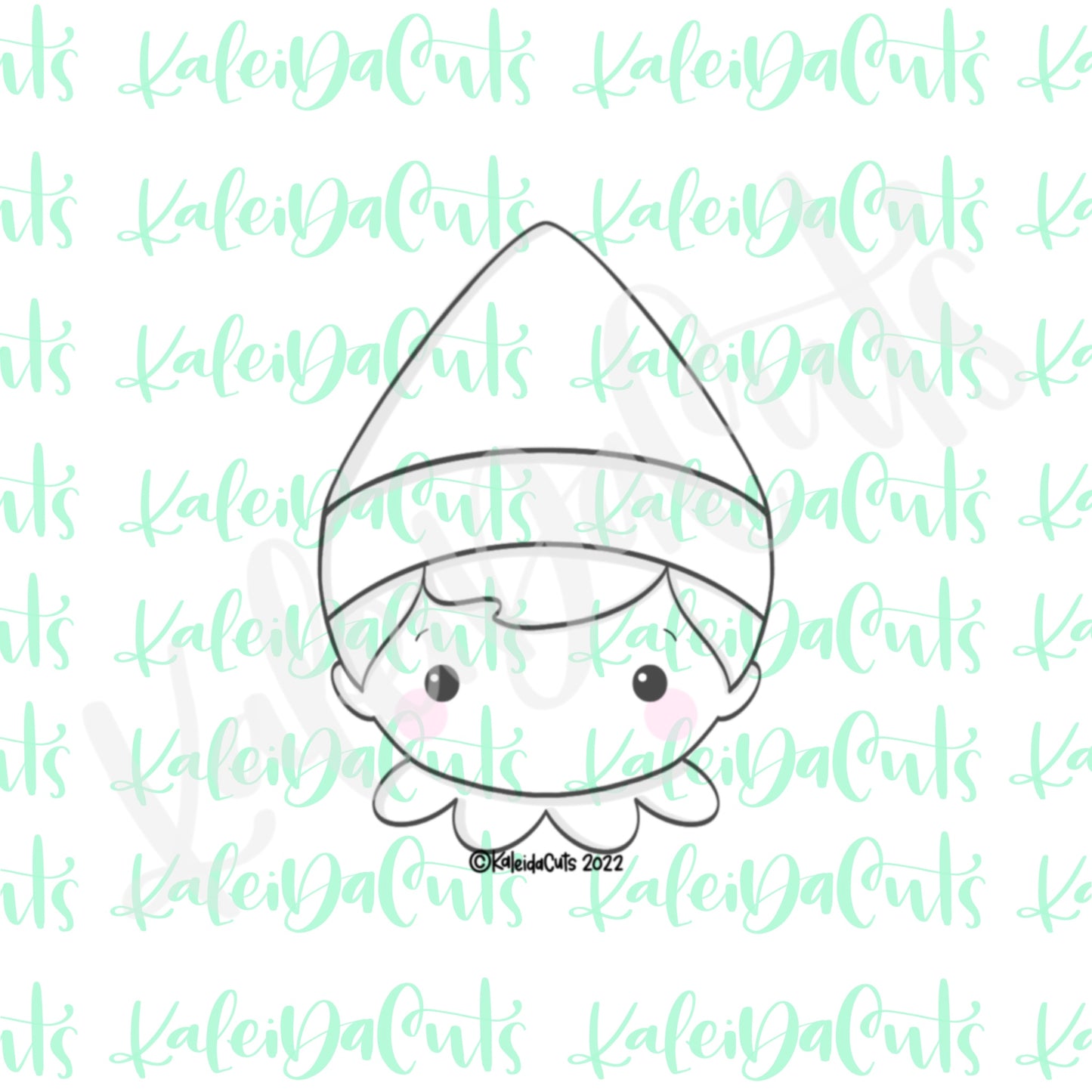 2022 Elf Face Cookie Cutter