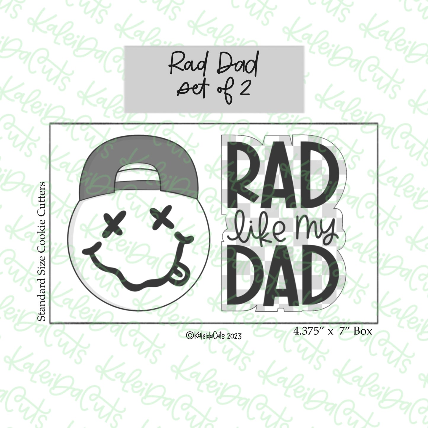 Rad Dad Cookie Cutter Set of 2