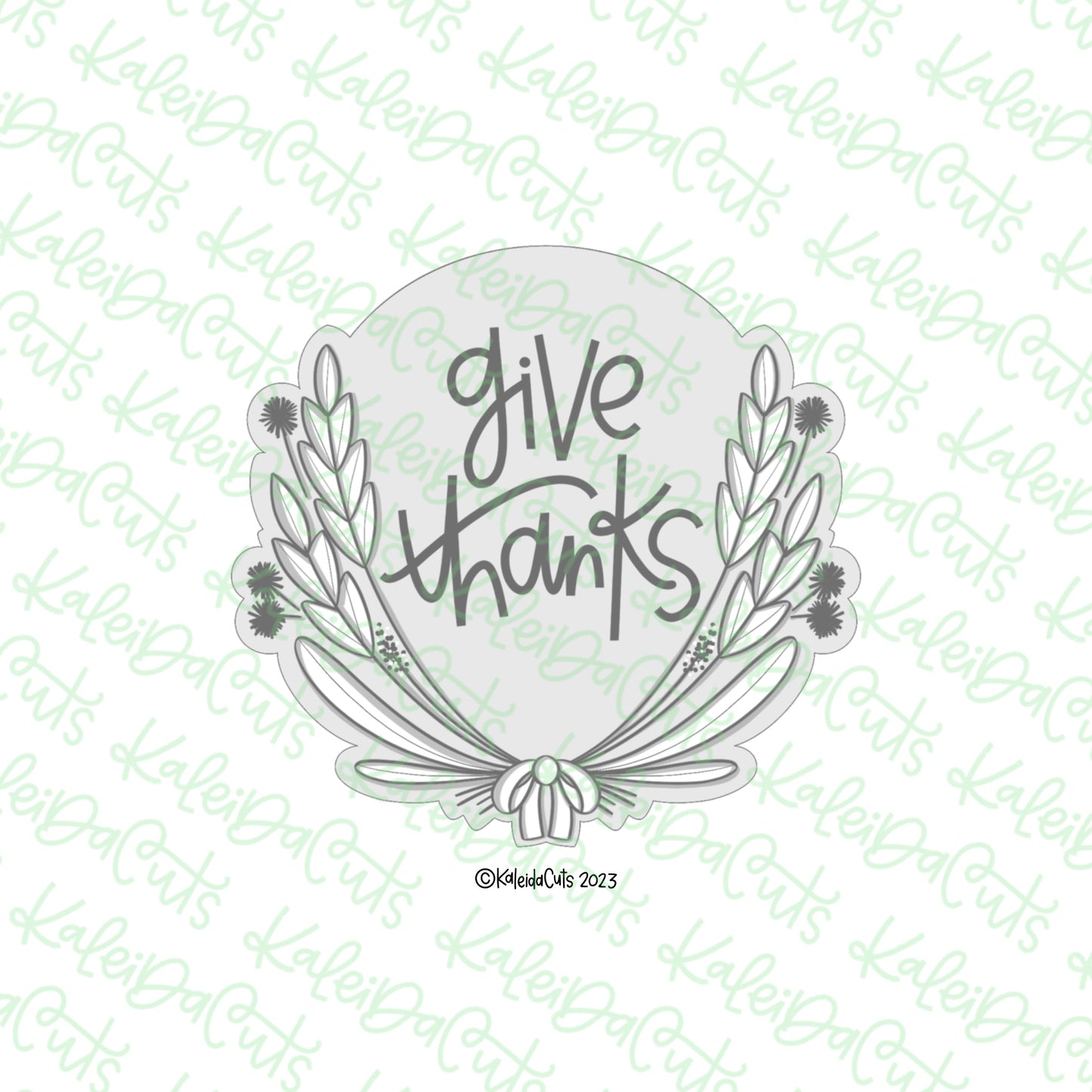 Wheat Bouquet Plaque Cookie Cutter