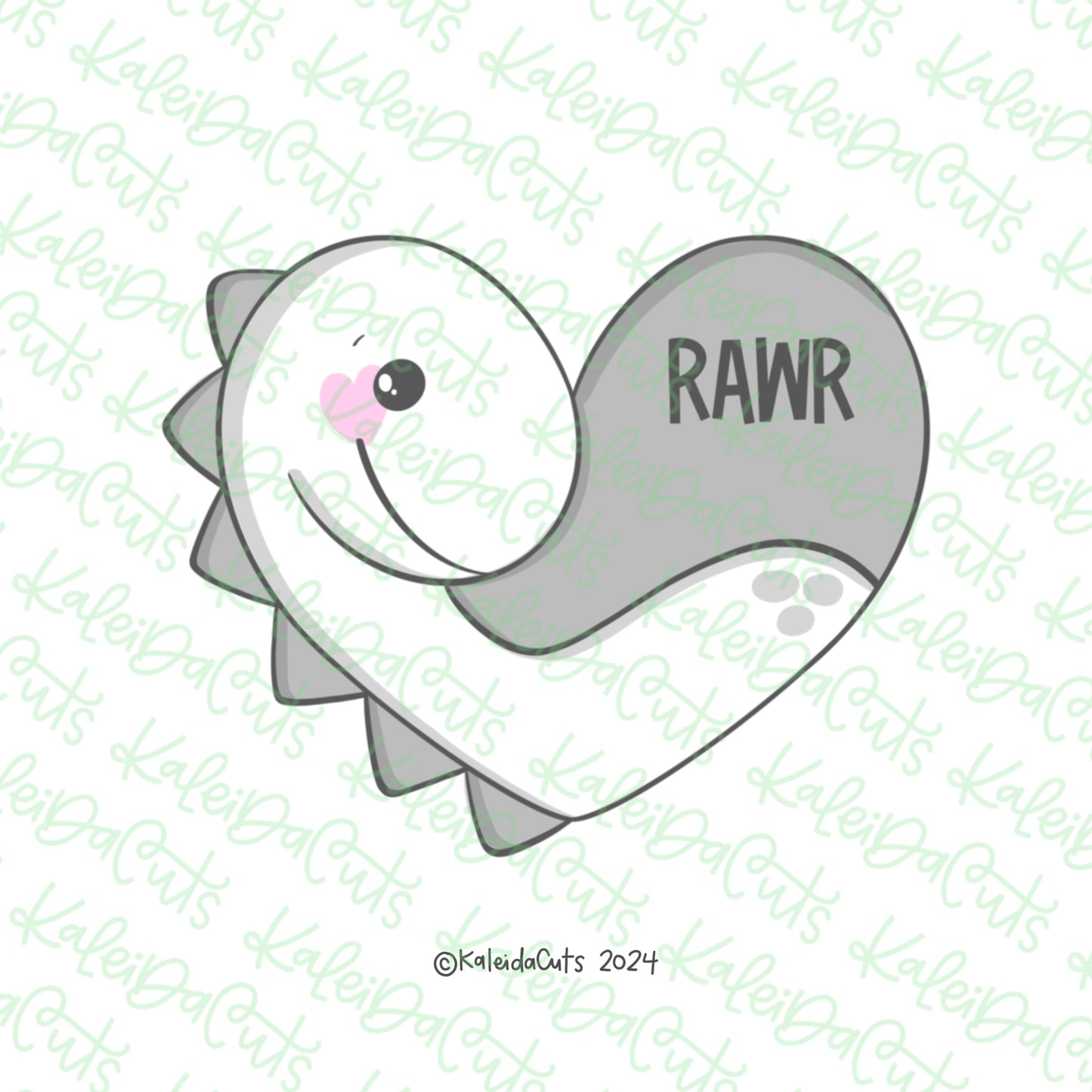 Heart Dino Cookie Cutter