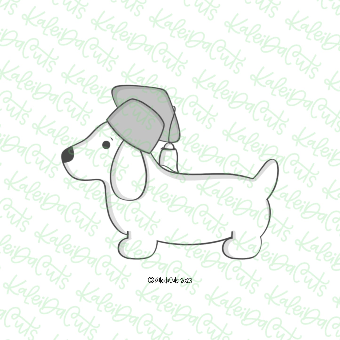 Dachshund Grad Cookie Cutter