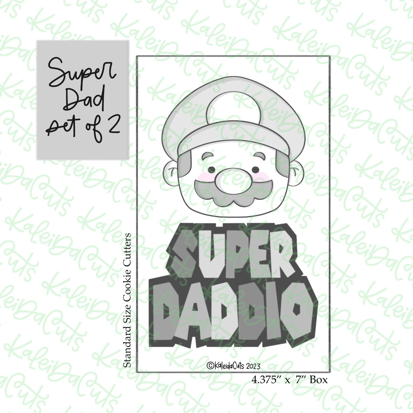 Super Dad Cookie Cutter Set of 2