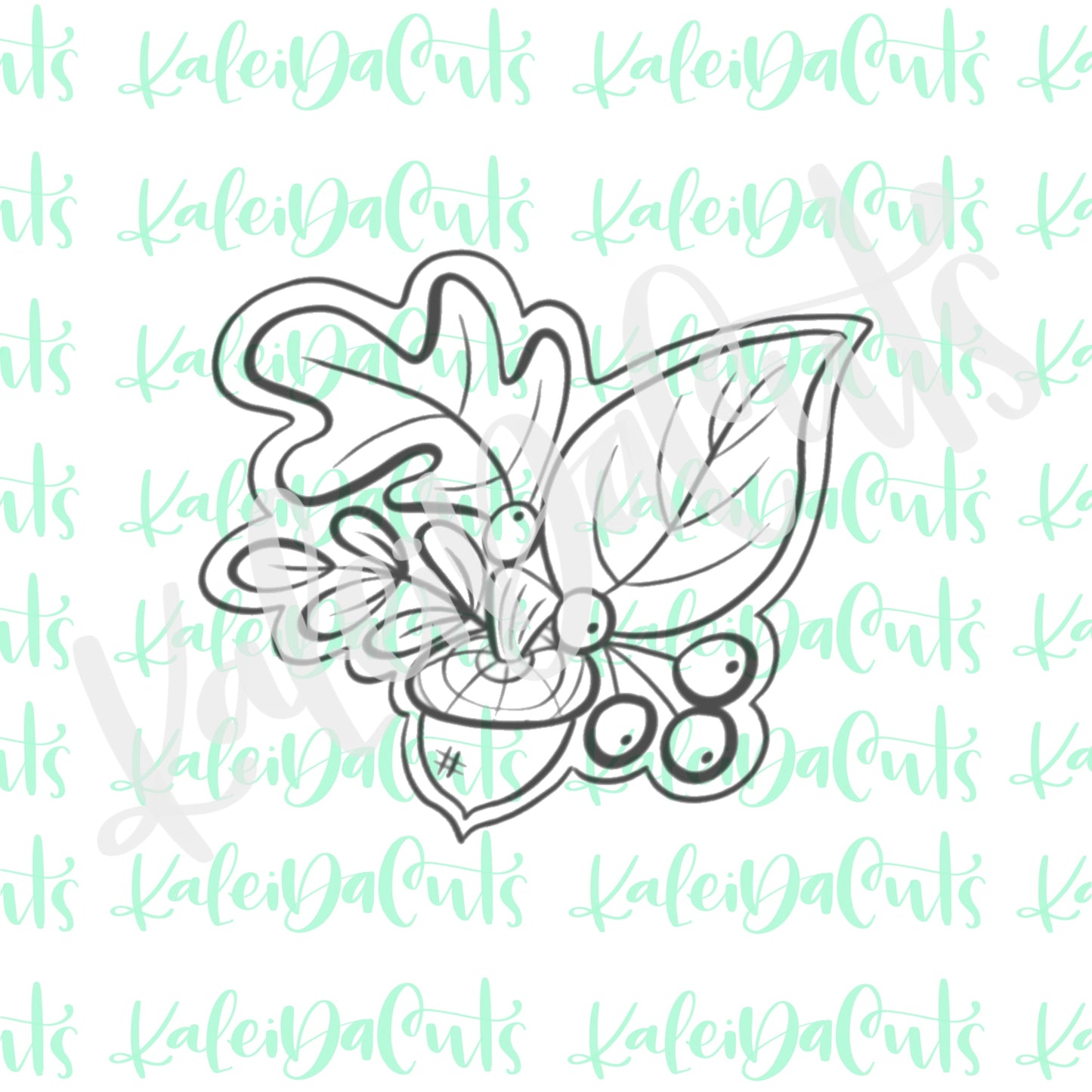 Fall Floral Cluster Cookie Cutter